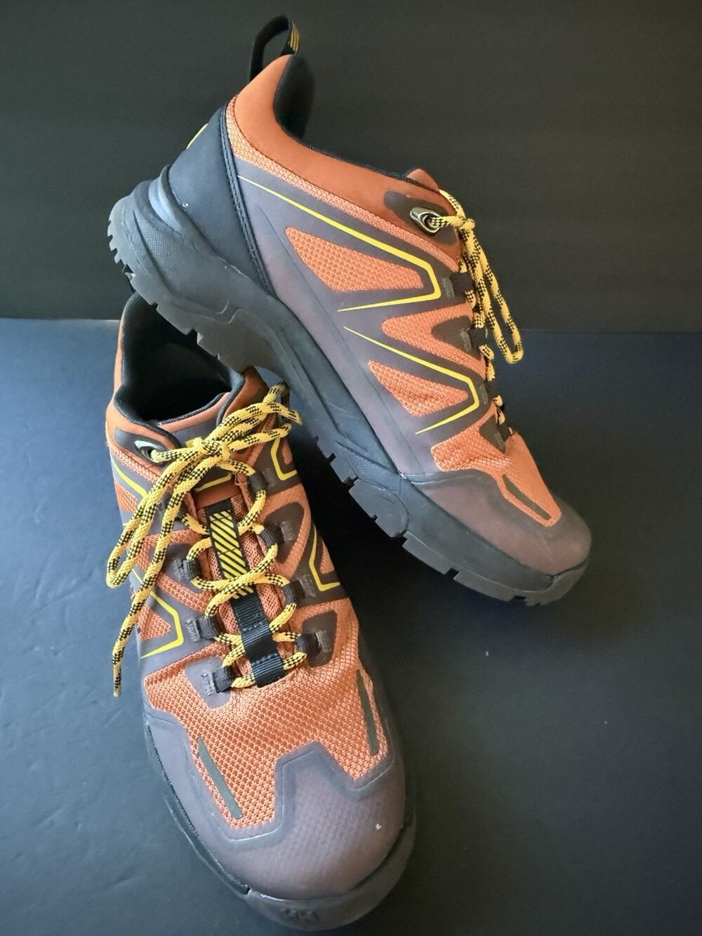 Helly Hansen Mens Cascade Low HT Shoes Waterproof Hiking Orange Black Size 8.5